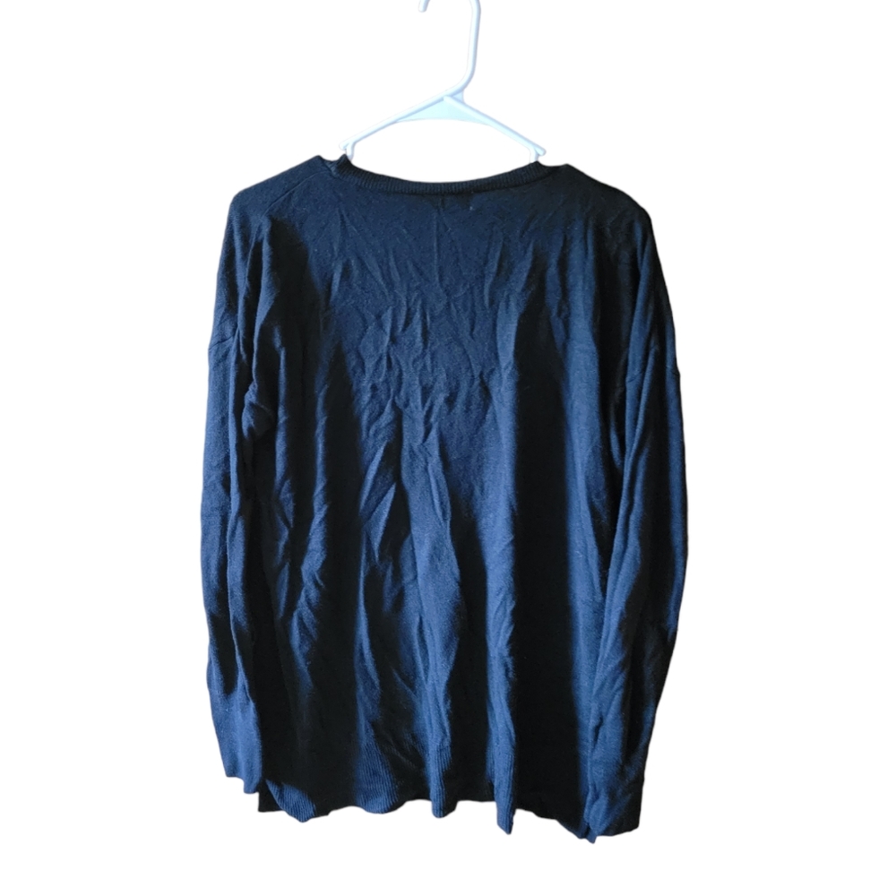 And away youth xxl womens small sweater grey long sleeve - Picture 2 of 3